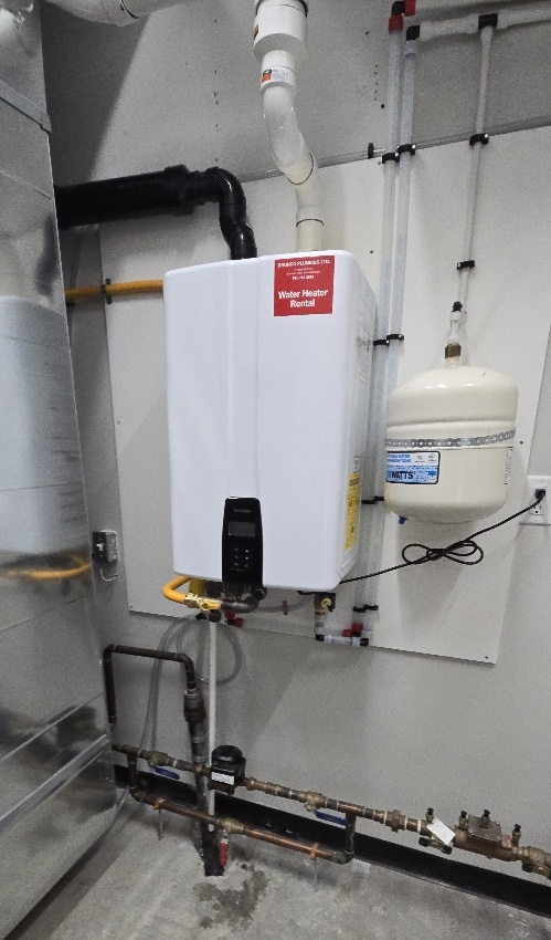rental1 Modern electric boiler on light wall